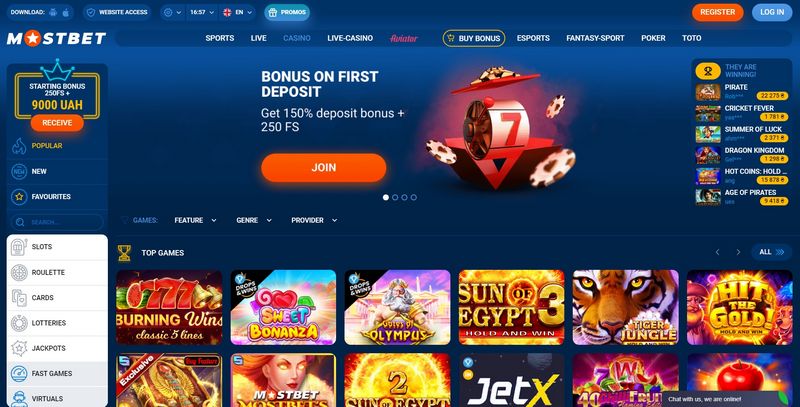 Sports Betting in the MostBet app